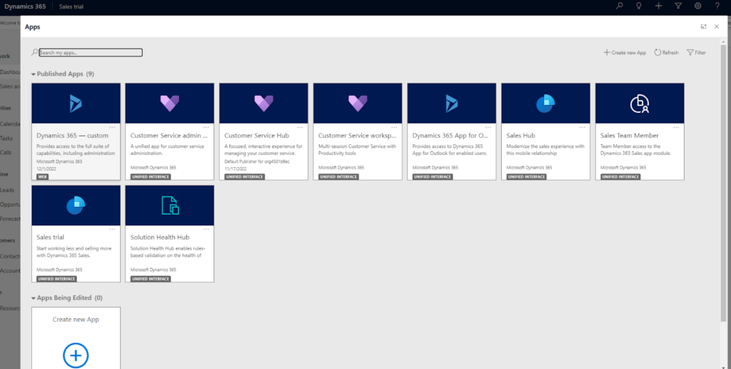 Aplicaciones que ofrece Dynamics 365