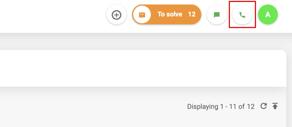 Una imagen que muestra cómo acceder al estado de voz en LiveAgent